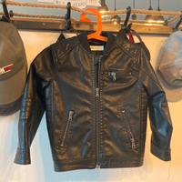 Giacca in pelle nera H&M