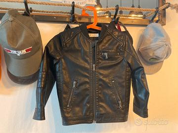 Giacca in pelle nera H&M