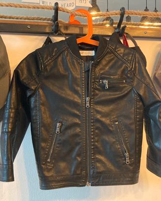 Giacca in pelle nera H&M