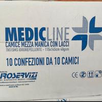 Camici monouso  mezza manica con lacci 