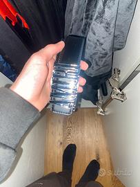 Cintura Amiri nera Scritta