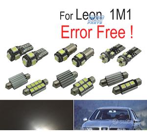 KIT 15 LAMPADE LED INTERNE PER SEAT LEON 1 M 1 99-