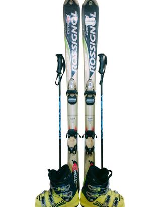 Set Completo Sci Bambino 120 cm + Scarponi + Basto