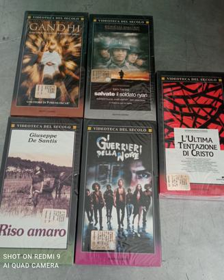 Videoteca del secolo n. 5 cassette vhs sigillate 