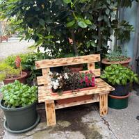  Fioriera in legno panchina