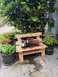  Fioriera in legno panchina
