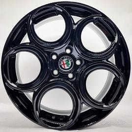 4 cerchi lega alfa stelvio giulia r18 lt3169