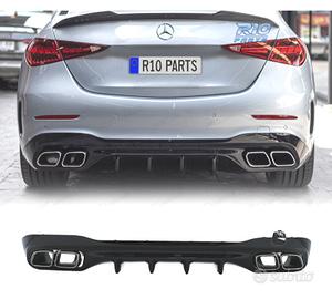 DIFFUSORE MERCEDES W206 AMG 21- LOOK C63 TERMINALI