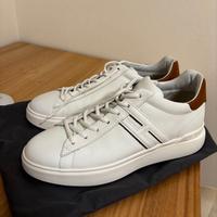 Scarpe Uomo Sneakers Hogan H580 Bianco Marrone tag