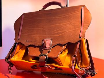 Cartella/Zaino UNICO artigianale Firenze pelle