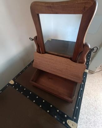 specchio della nonna inclinabile con porta oggetti
