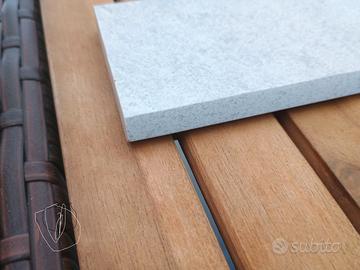 Battiscopa Interno Slate Bianco 7x60