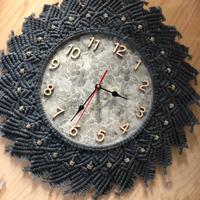 orologio in macrame fatto a mano