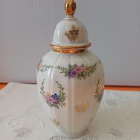 Vaso decorativo floreale dorato 