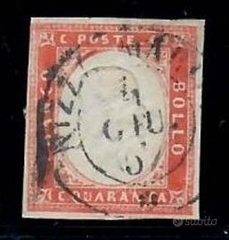 SARDEGNA 40 CENT VERMIGLIO TENUE USATO PAOLO CARDI