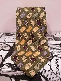 Cravatta Etro Milano 100% Silk. Poker