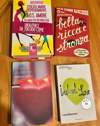 Lotto 4 Libri - Romanzi Rosa e Manuali Ironici