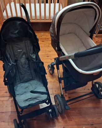 passeggino e carrozzina per bambino 