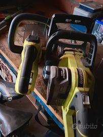 motosega e tagliasiepi a batteria 