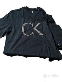 Maglia a maniche lunghe con stampa CK taglia XL