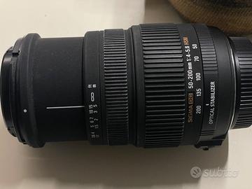 OBIETTIVO SIGMA 50-200 MM 1:4 - 5.6 HSM