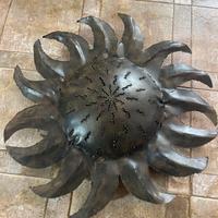 Lampadario in ferro battuto