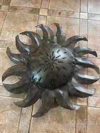 Lampadario in ferro battuto