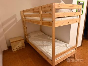Letto a castello in legno Ikea
