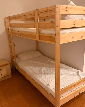 Letto a castello in legno Ikea