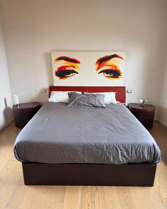Camera da letto completa moderna wengé