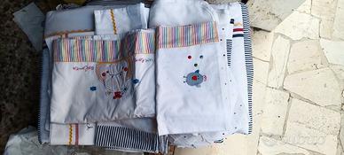 set lenzuolo+paracolpi paperino per culla