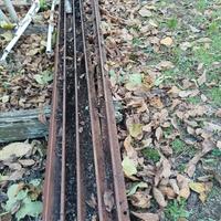 Binario di guida in acciaio, 5 pezzi da 5 mt l'uno