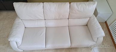 Divano vera pelle Natuzzi 3 posti