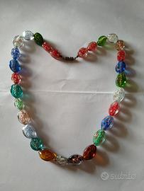 Collana in vetro da 58 cm