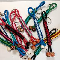 portachiavi artigianali colorati double face 