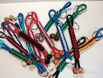 portachiavi artigianali colorati double face 