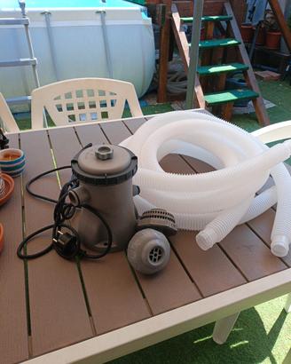 pompa filtro per piscina 1.250 litri nuova
