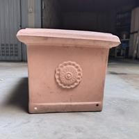 Vaso rettangolare in resina per esterni