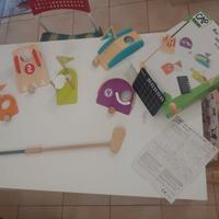 Minigolf in legno - 5 buche - bambini anni 5+