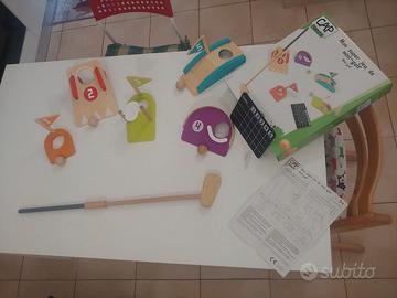 Minigolf in legno - 5 buche - bambini anni 5+