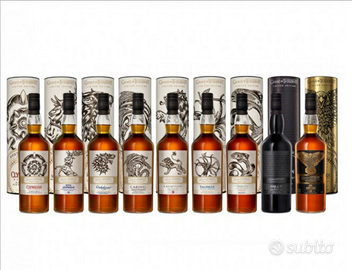 Collezione whisky game of Thrones 9 bottiglie
