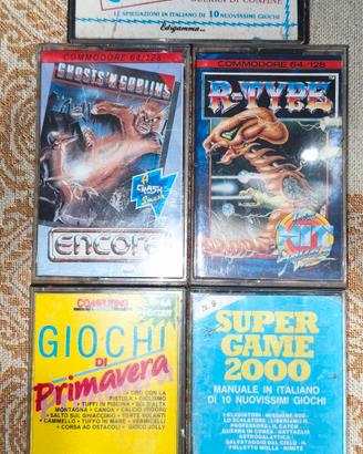 Collezione Cassette Commodore 64 Anni '80