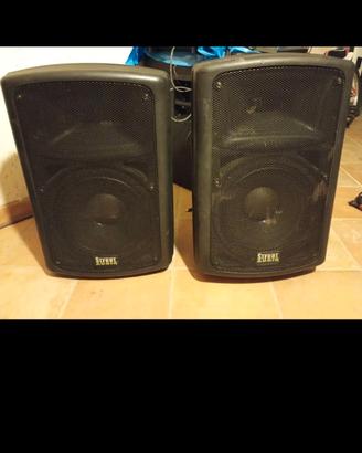 coppia casse attive. street audio 250+50 watt 