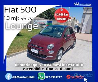 Fiat 500 1.3 MJT 95 cv. Lounge*GAR. FINO A 6 ANNI