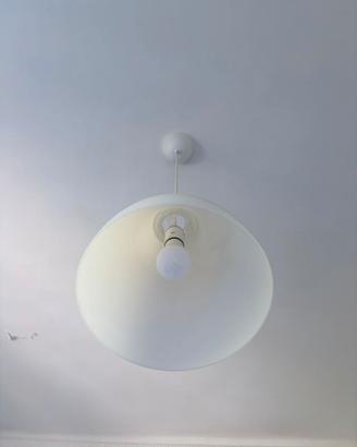 Coppia lampade a sospensione bianche stile IKEA