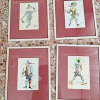 N.4 stampe con cornice