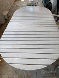 Set in legno tavolo e sedie da giardino