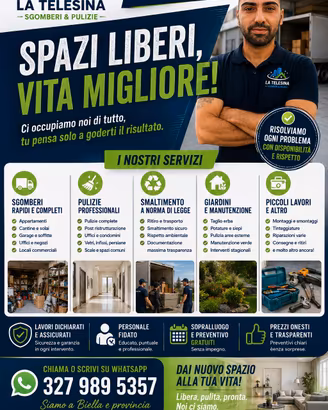 sgombero pulizia e smaltimento 