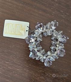 Bracciale di bigiotteria elastico trasparente