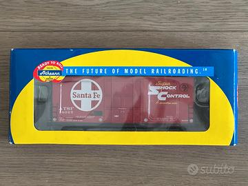 Treno Carro Merci Athearn Box Car Santa Fe 14025
